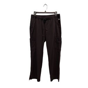 Sapphire black scrubs with multiple pockets - S